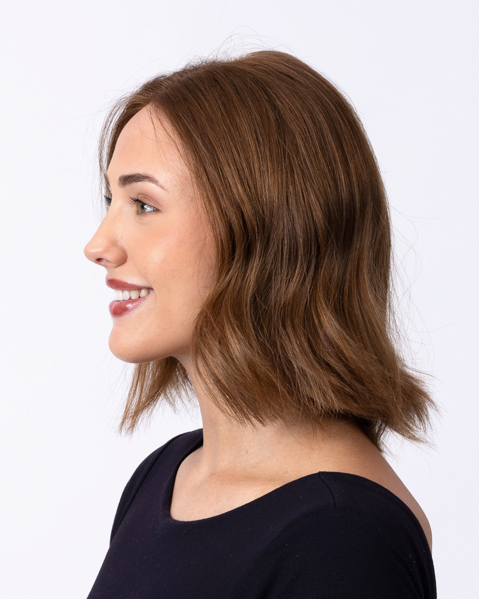 14" Diamond Lace Collection - European Human Hair Wig - #10 (Warm Light Brown)