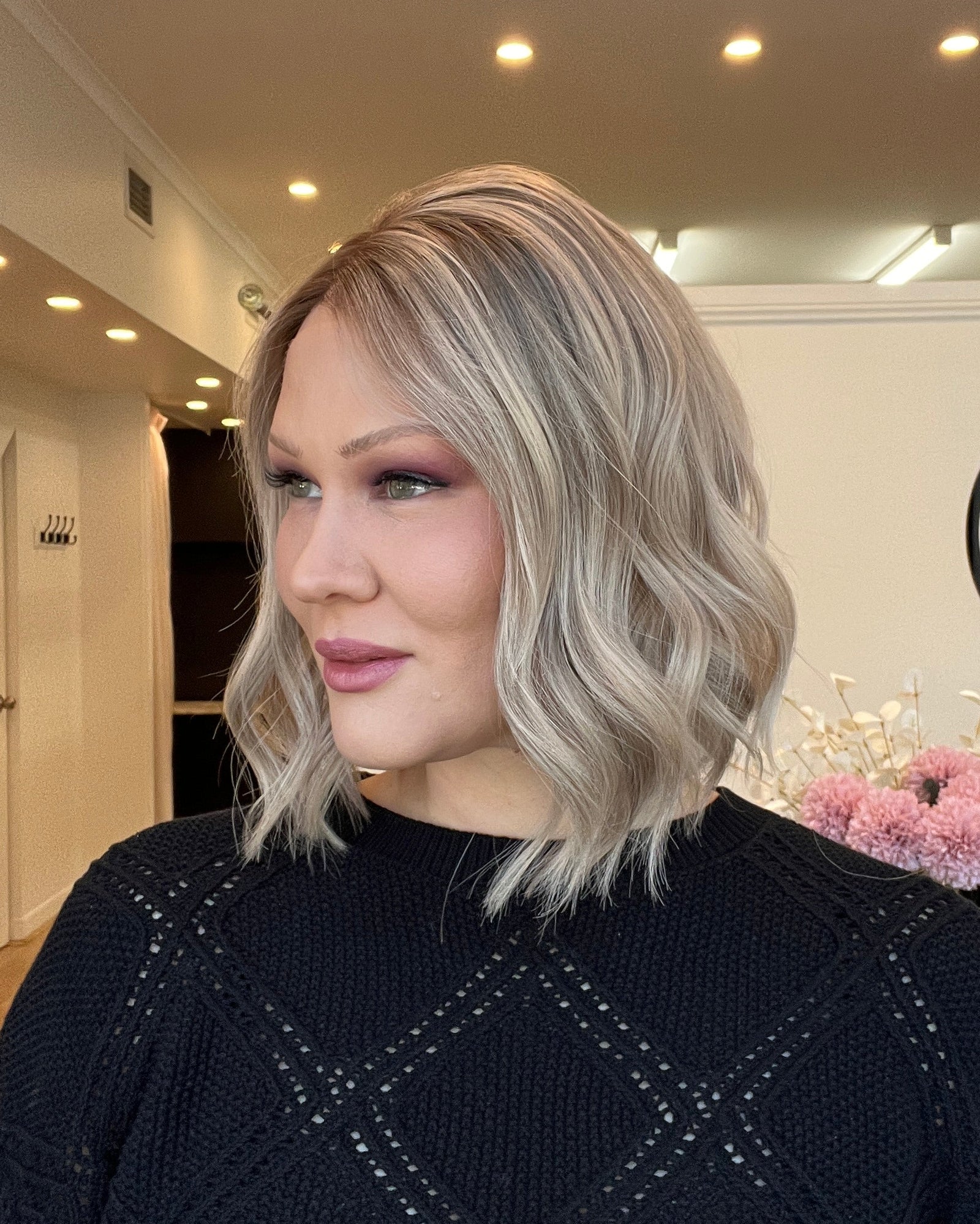 12" Platinum Lace Collection - Remy Human Hair Wig - OPAL