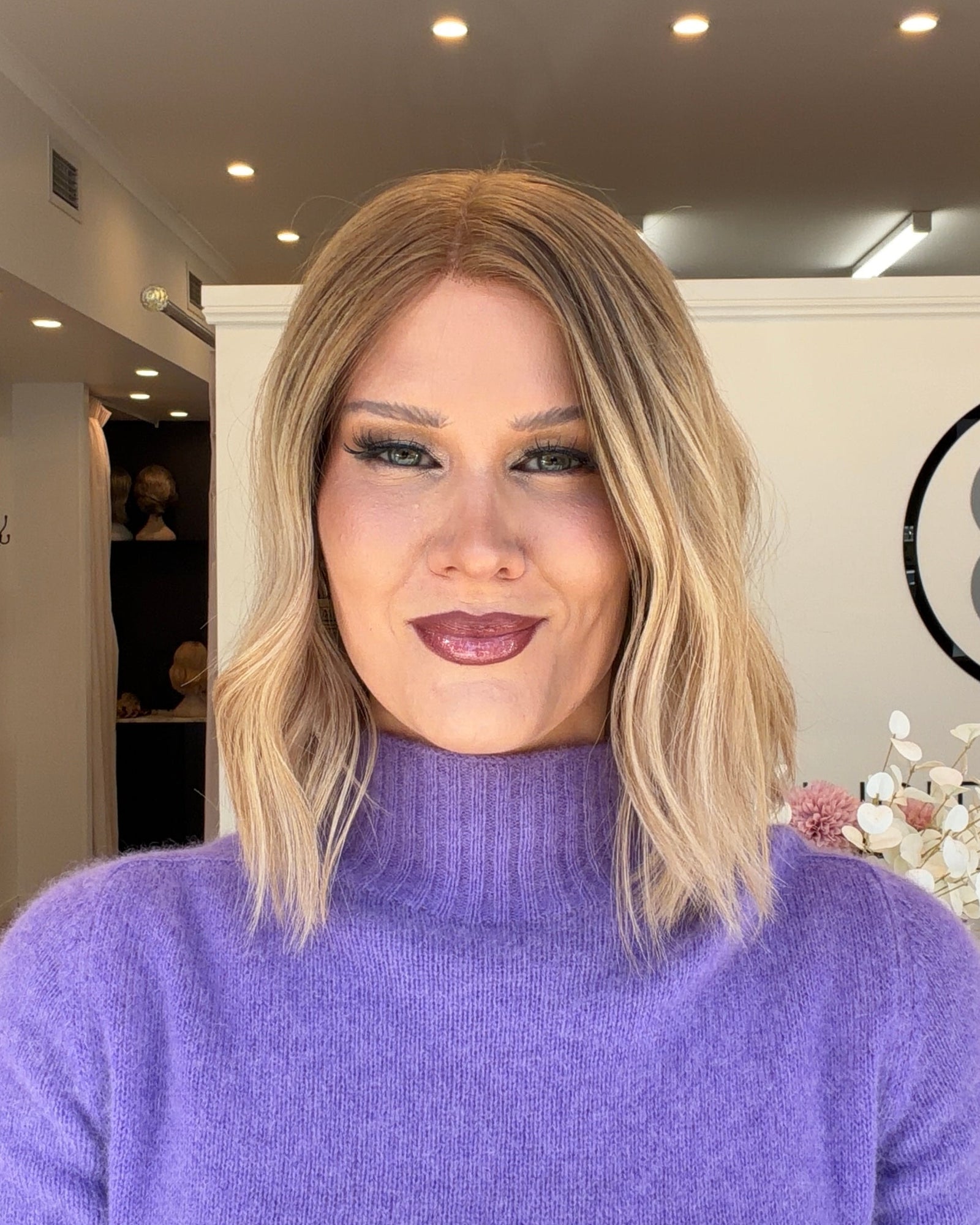 12" Platinum Lace Collection - Remy Human Hair Wig - AMBER