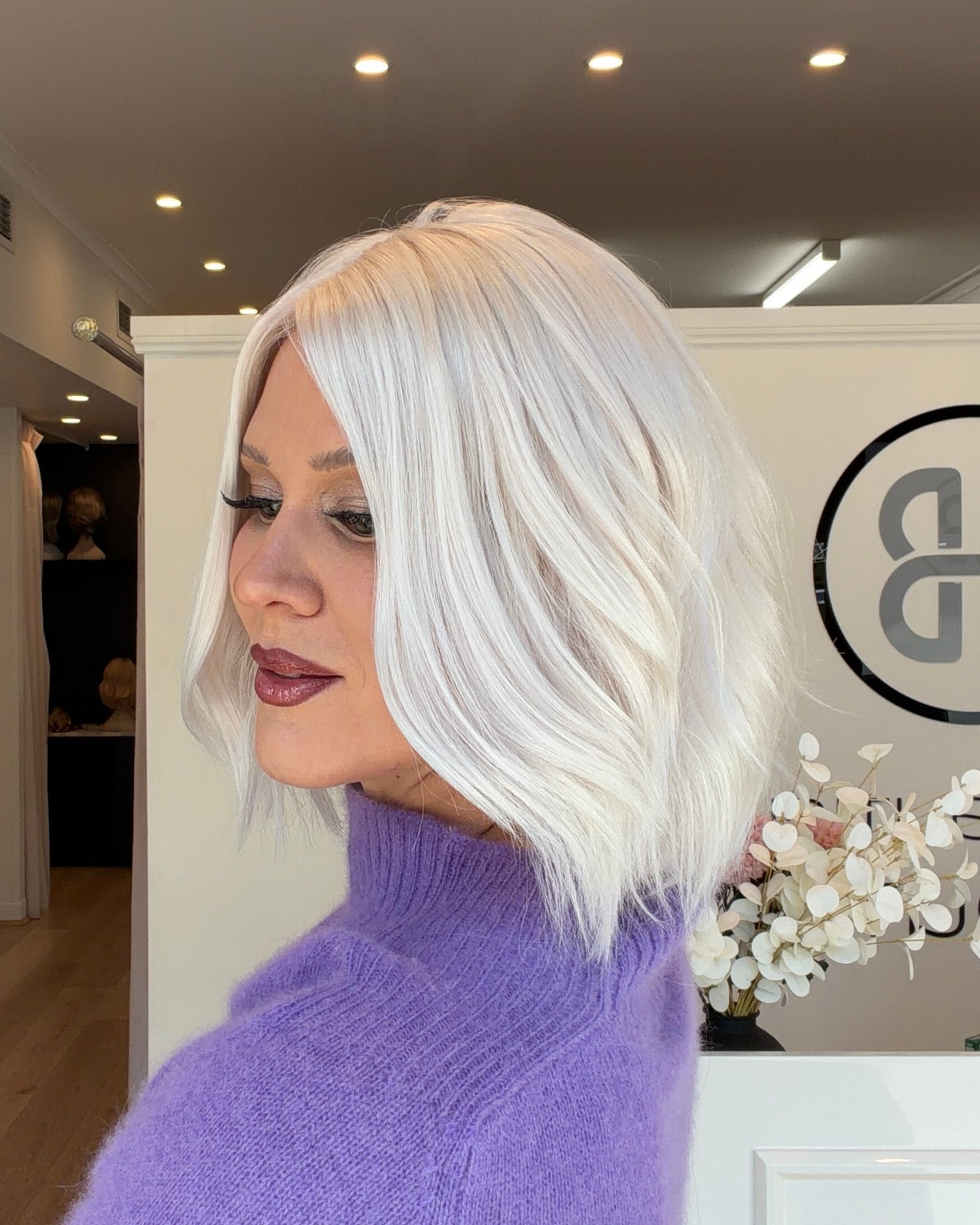 13" Luxury European Hair Wig - Light Density - ICE WHITE