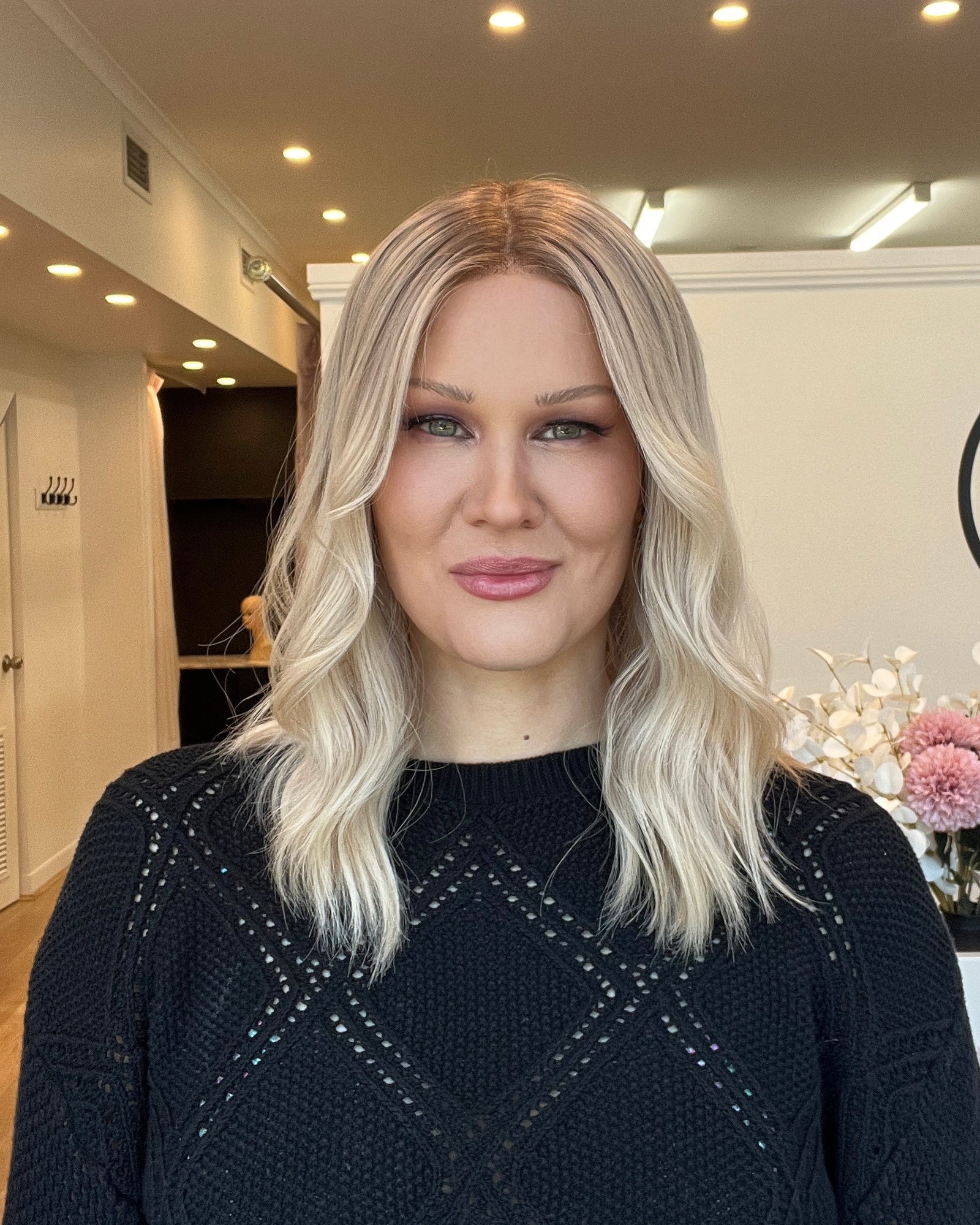 16" Platinum Lace Collection - Remy Human Hair Wig - HARMONY