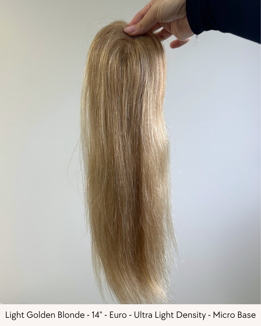 14" Luxury European Human Hair - MICRO Topper - Pick your colour