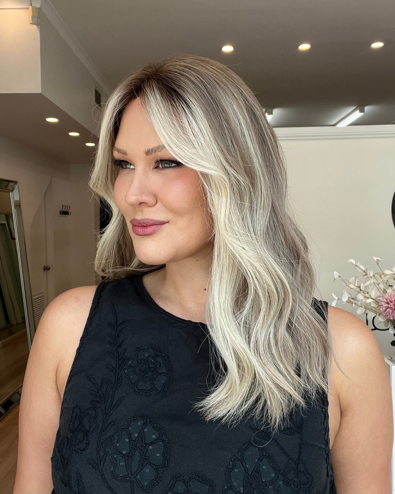 18" Platinum Lace Collection - Remy Human Hair Wig - DIAMOND