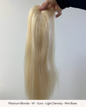 14" Luxury European Human Hair - Mini Topper - Pick your colour