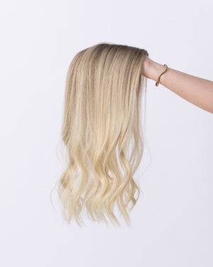 20" MINI Remy Human Hair Topper - Goldie