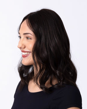 16" Diamond Lace Collection - European Human Hair Wig - #2 (Soft Black)