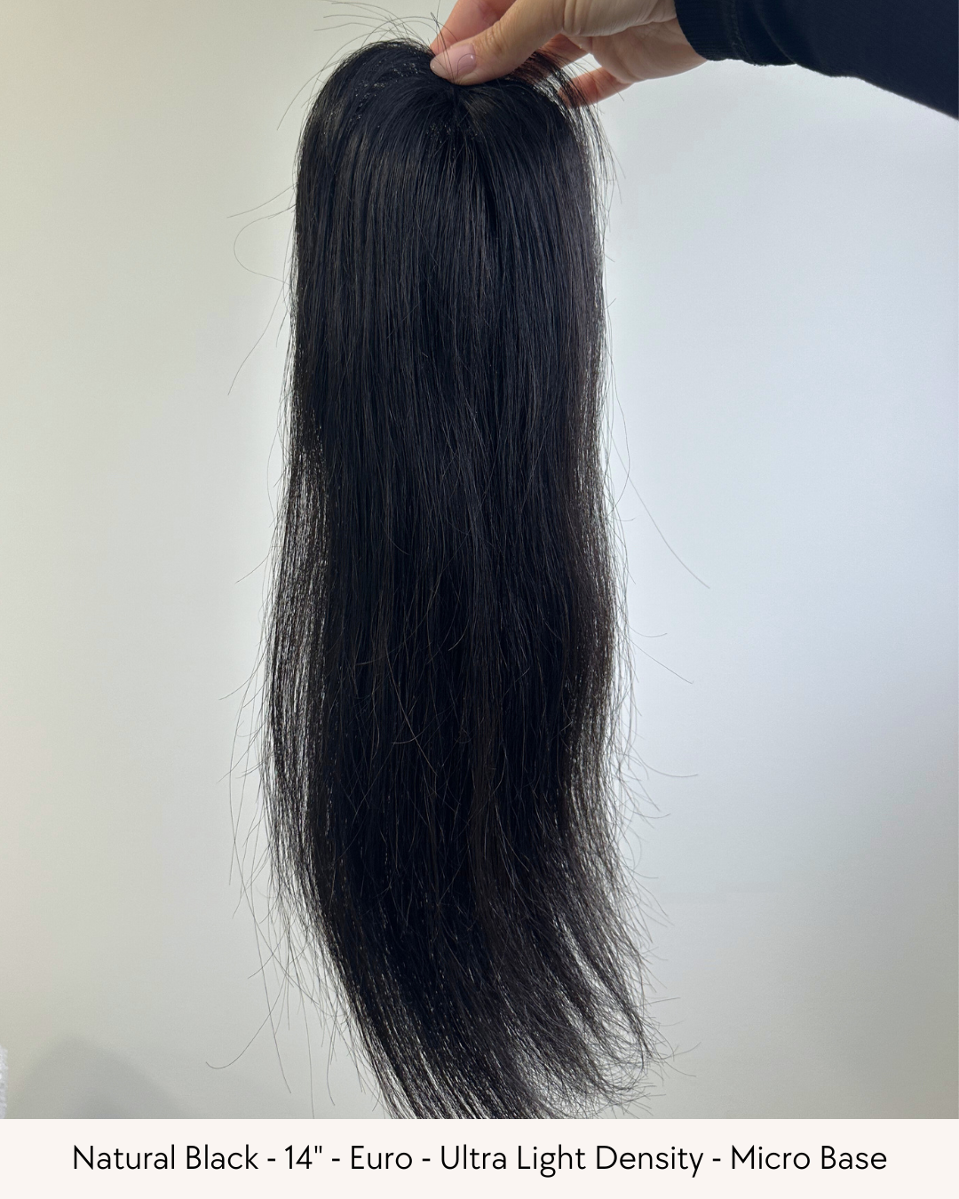 14" Luxury European Human Hair - MICRO Topper - Pick your colour