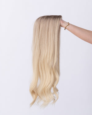 24" MINI Remy Human Hair Topper - Angelite