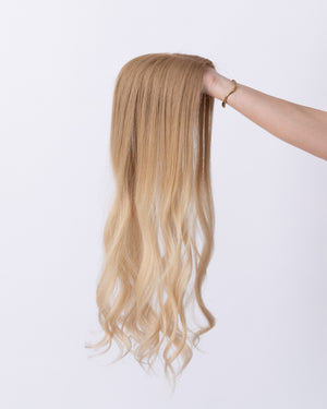 24" MINI Remy Human Hair Topper - #10/15