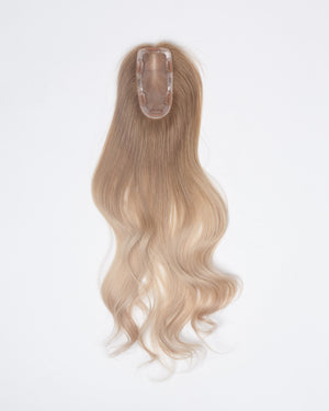 24" MINI Remy Human Hair Topper - #10/15