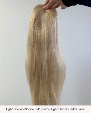 14" Luxury European Human Hair - Mini Topper - Pick your colour