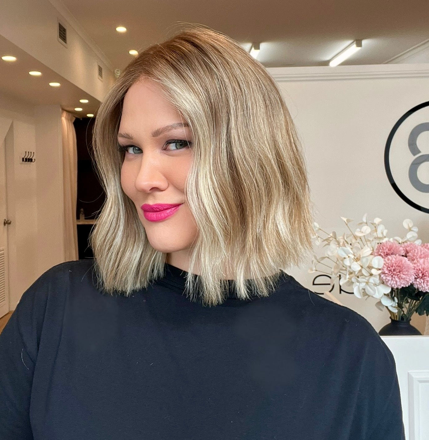 12" Platinum Lace Collection Wig - Luxury EUROPEAN Human Hair Wig - DREAMSTONE