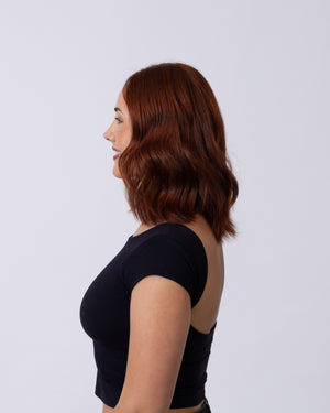 12" Diamond Lace Collection - European Human Hair Wig - #32 (Cherry Red)