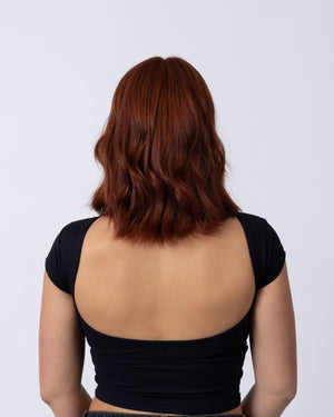 12" Diamond Lace Collection - European Human Hair Wig - #32 (Cherry Red)