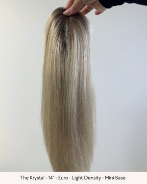 14" Luxury European Human Hair - Mini Topper - Pick your colour