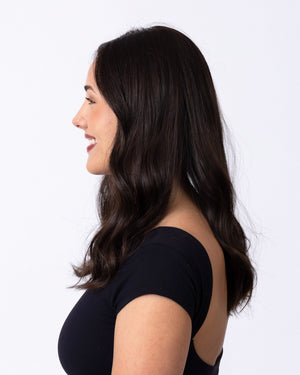 20" Diamond Lace Collection - European Human Hair Wig - #4 (Dark Brown)