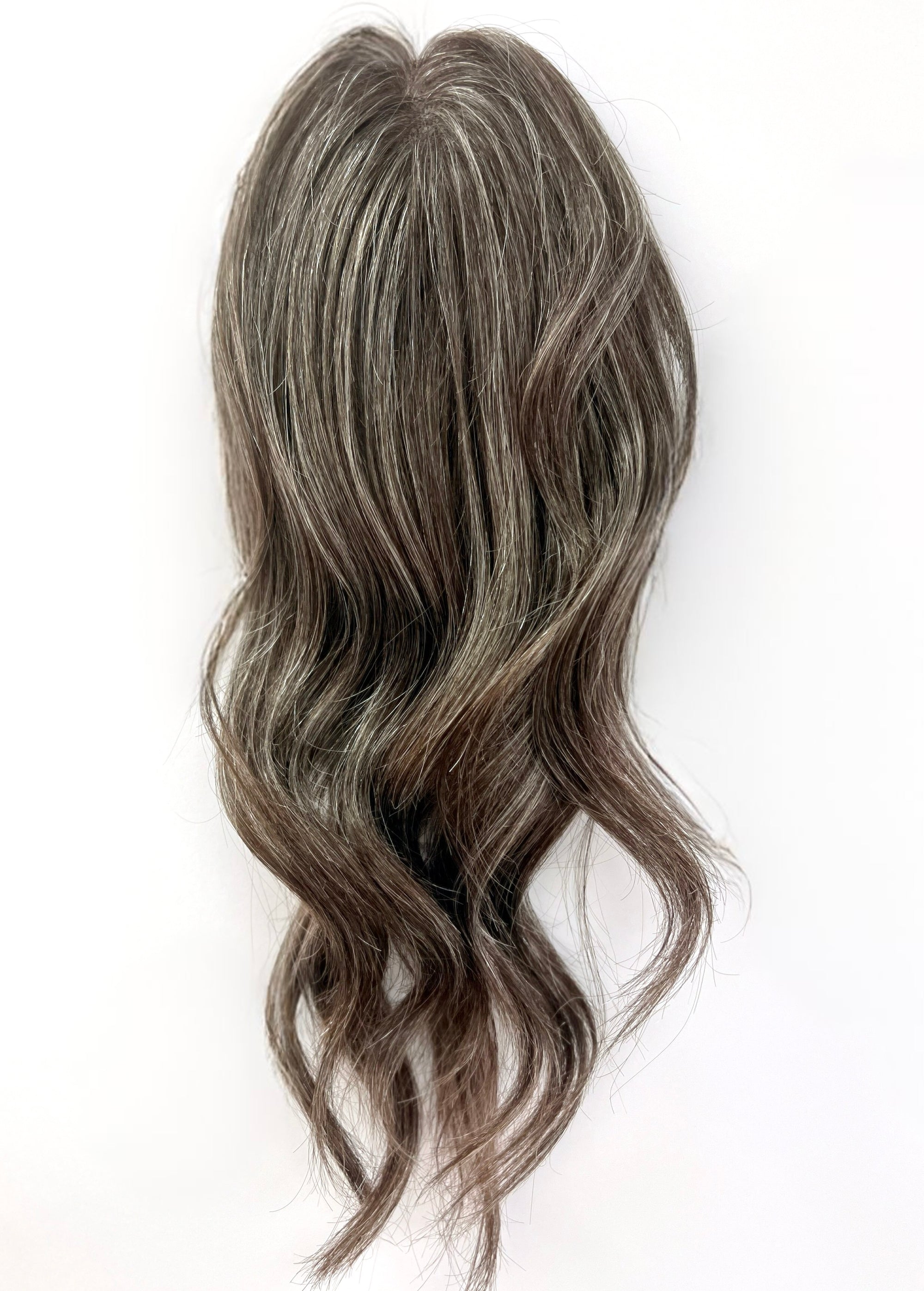 Grey Human Hair MINI Topper - 650