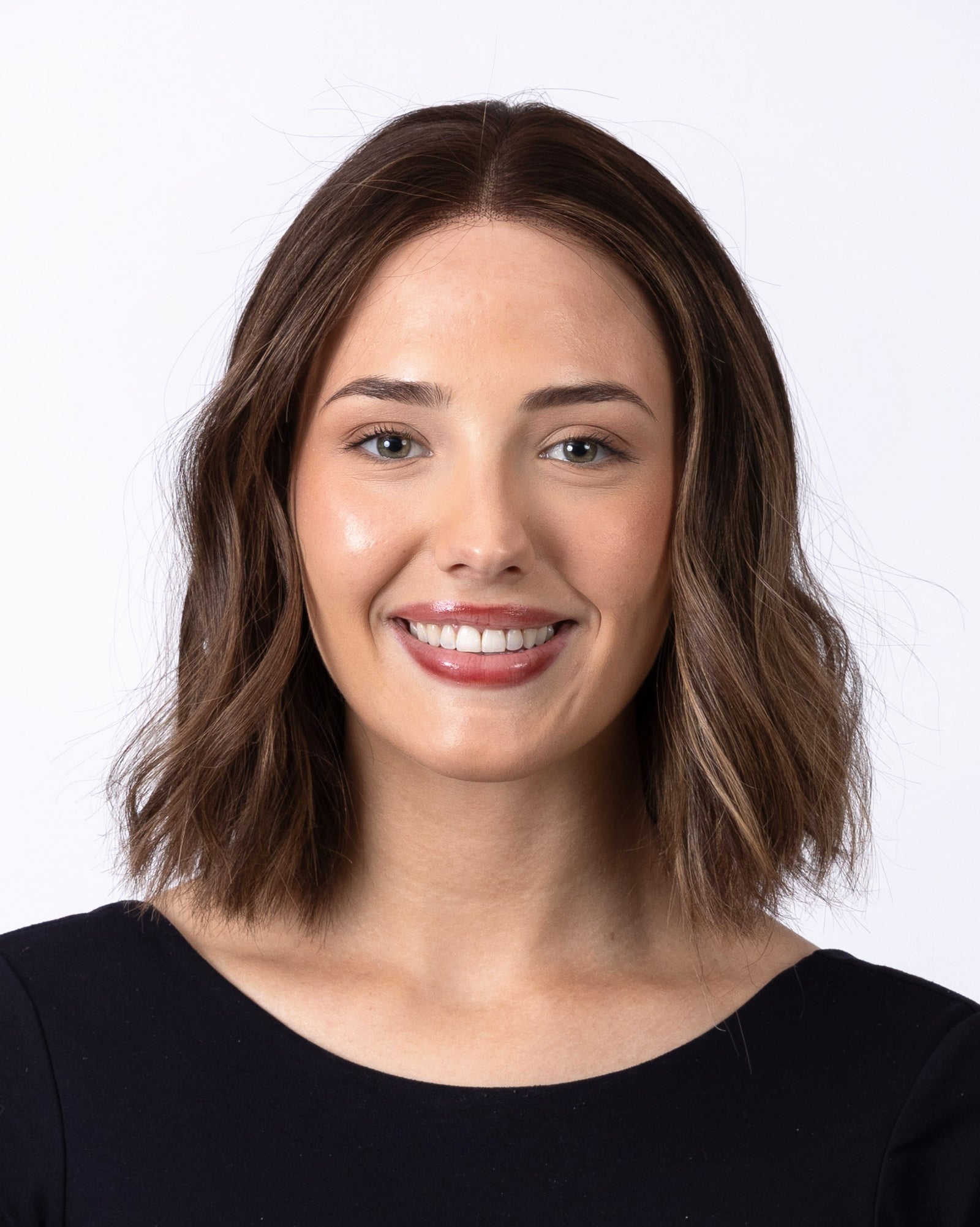 14" Diamond Lace Collection - European Human Hair Wig - #6 Balayage (Medium Brown Balayage)