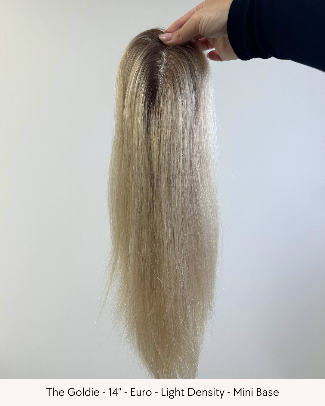 14" Luxury European Human Hair - Mini Topper - Pick your colour