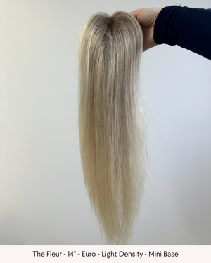 14" Luxury European Human Hair - Mini Topper - Pick your colour