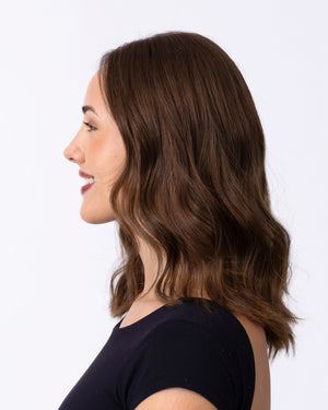 16" Diamond Lace Collection - European Human Hair Wig - #8 (Light Brown)