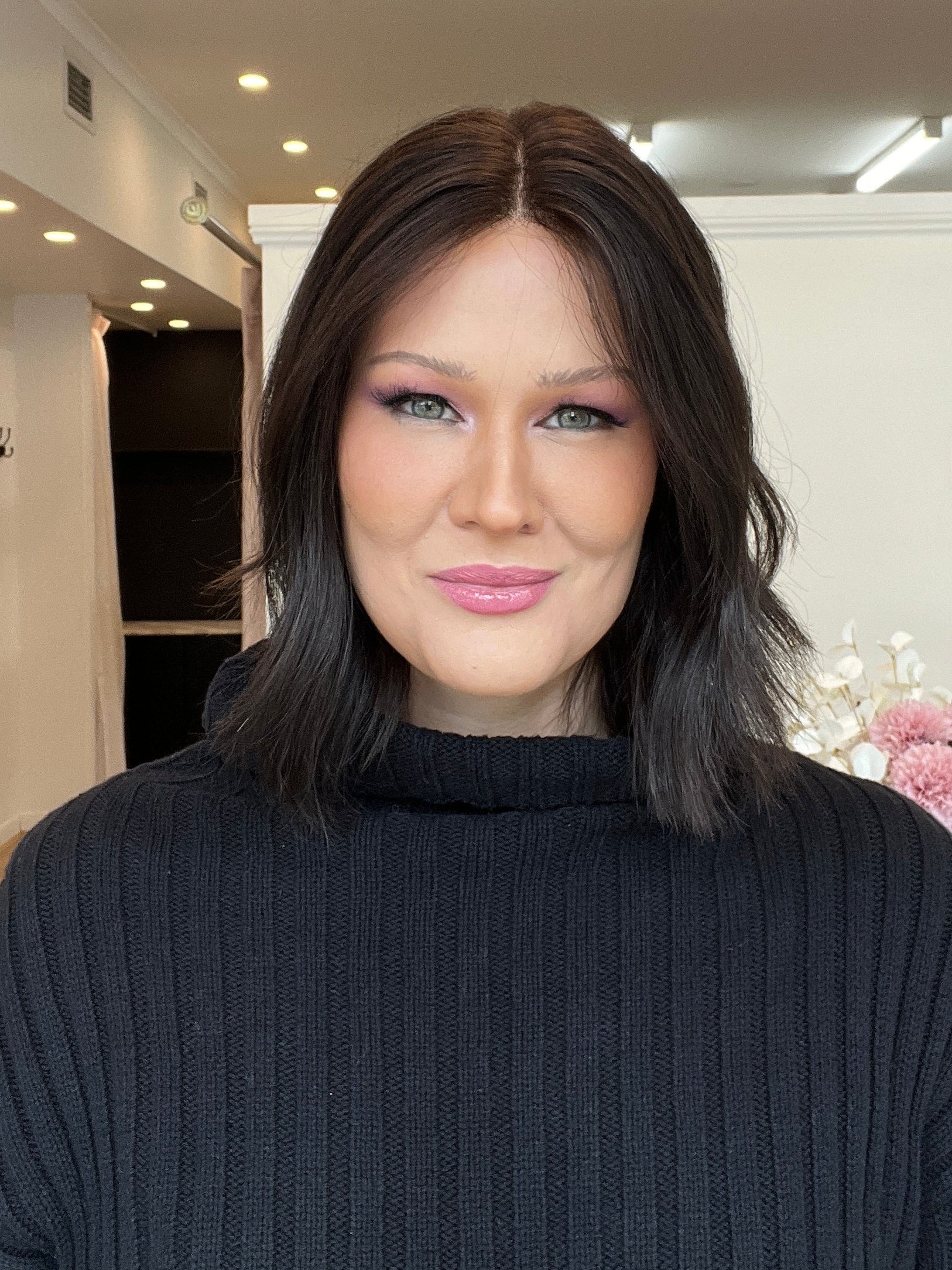 12" BOB - Platinum Lace Collection - Remy Human Hair Wig - AMETHYST