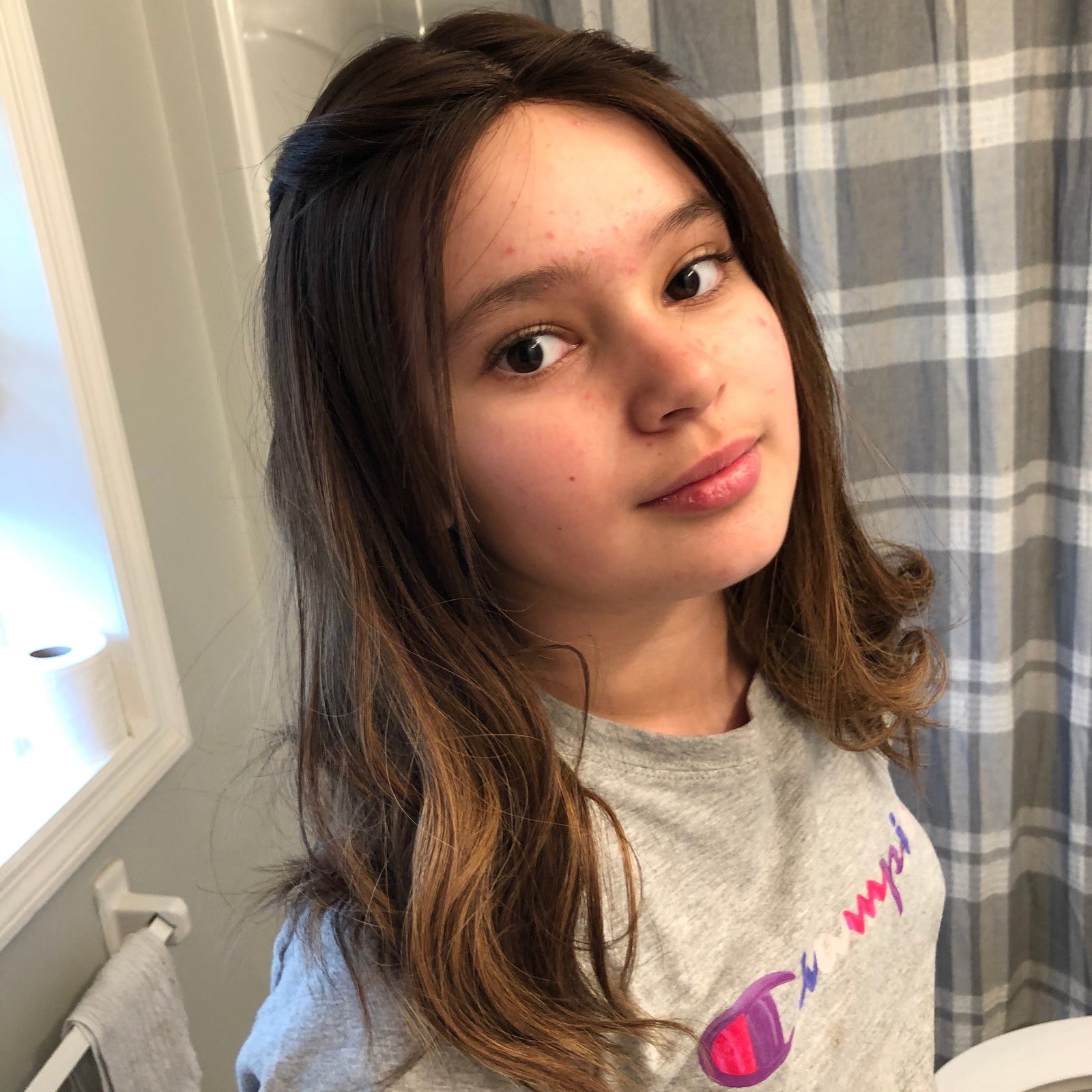 dark brown real hair wig for a girl