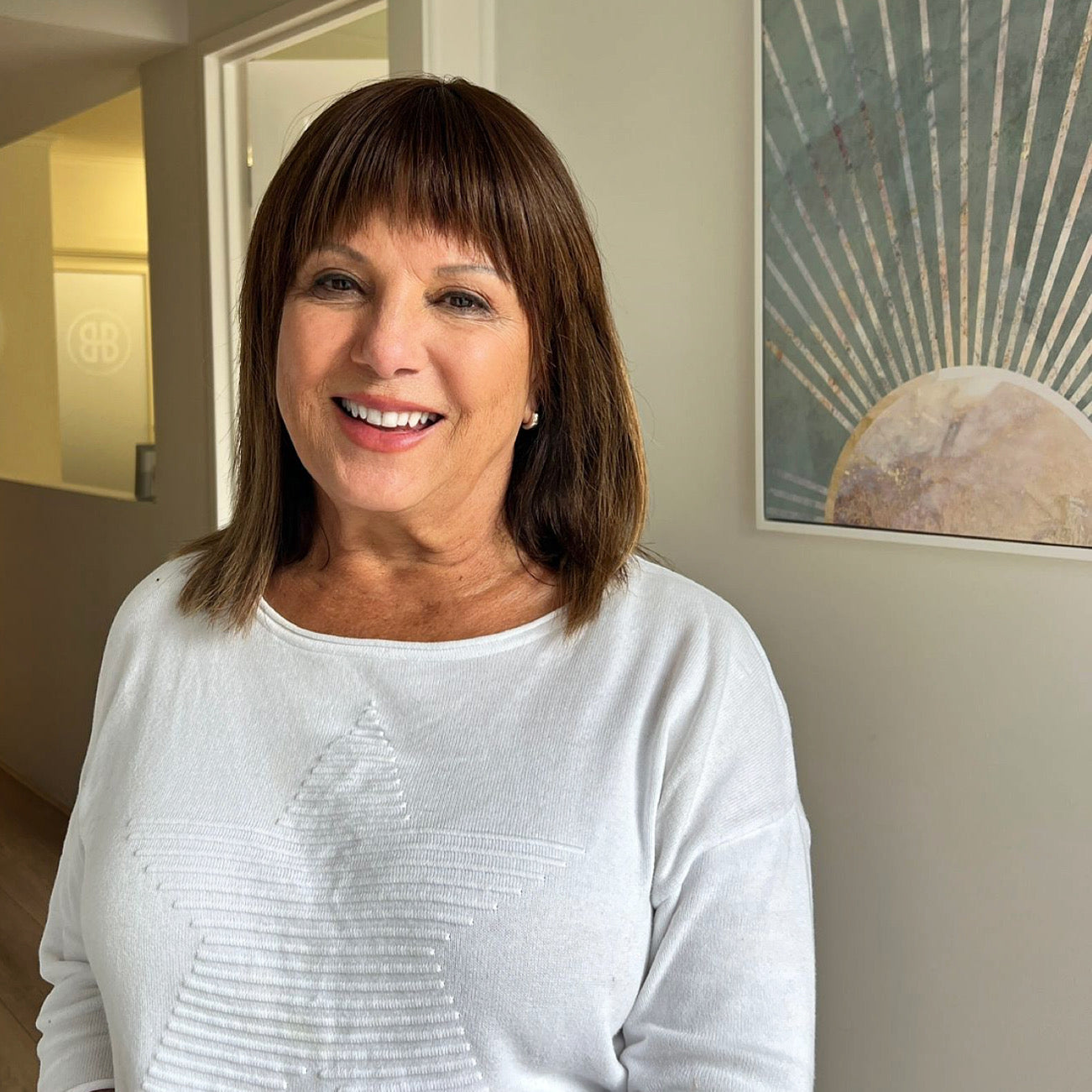 real hair wig with a fringe