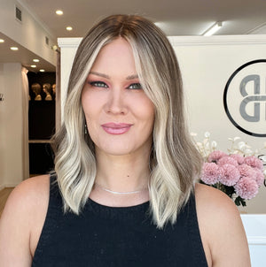 16" Platinum Lace Collection Wig - Luxury EUROPEAN Human Hair Wig - CLARA