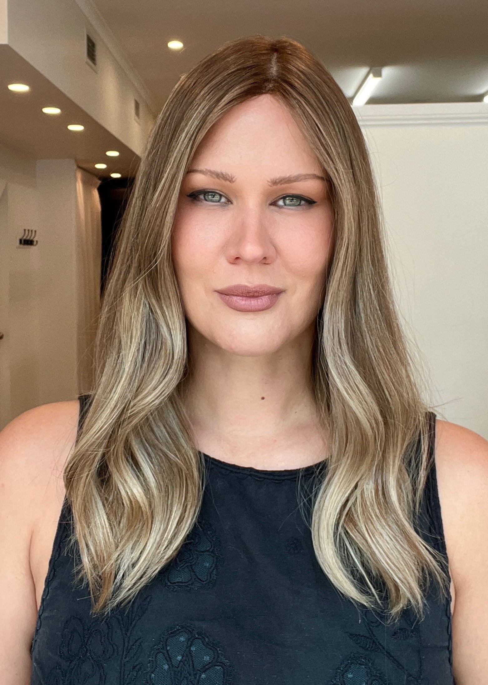 18" Luxury European Human Hair Wig - Ultra Light Density - The COURTENEY