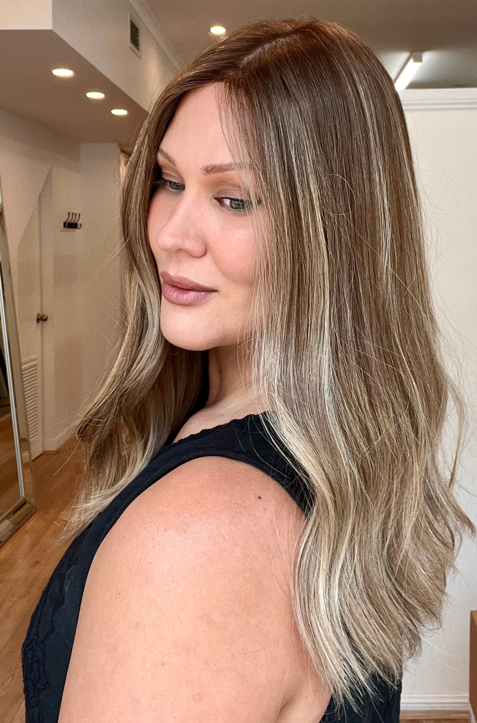 18" Luxury European Human Hair Wig - Ultra Light Density - The COURTENEY