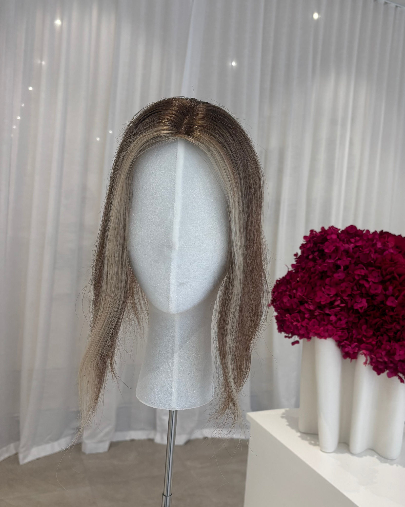 14" MICRO Luxury European Human Hair Topper - COURTENEY