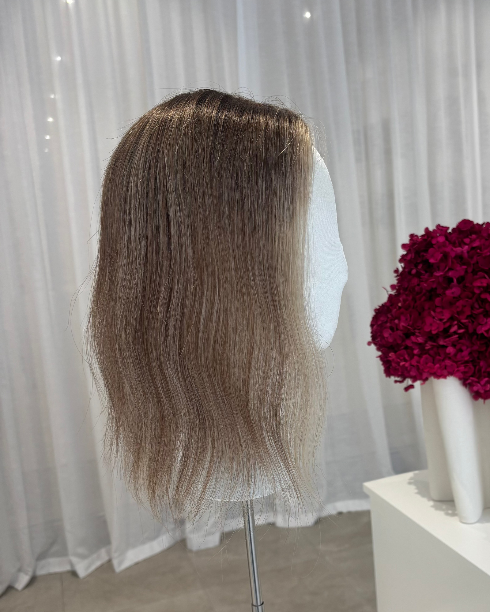 14" MICRO Luxury European Human Hair Topper - COURTENEY