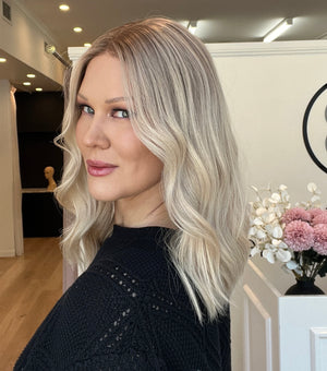 Platinum Lace Collection - Remy Human Hair Wig - The DIVINE GLOW - Available in 12", 16", 18", 20" or 22" length.