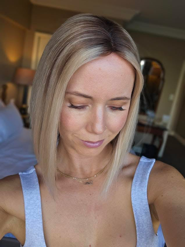 12" Premium Remy Human Hair -  MICRO Topper - Pick your colour