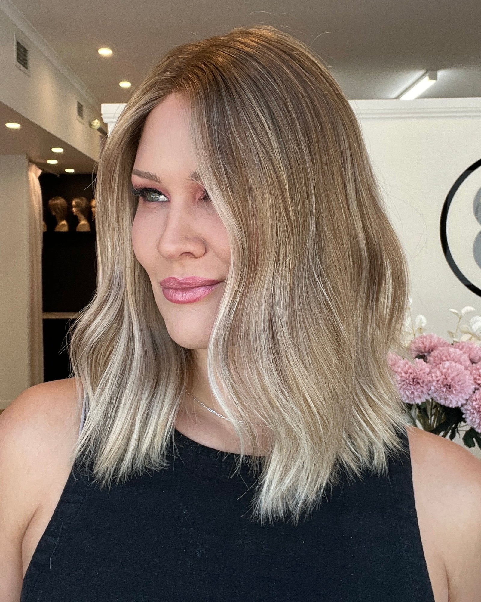 16" Platinum Lace Collection Wig - Luxury EUROPEAN Human Hair Wig - ELECTRA