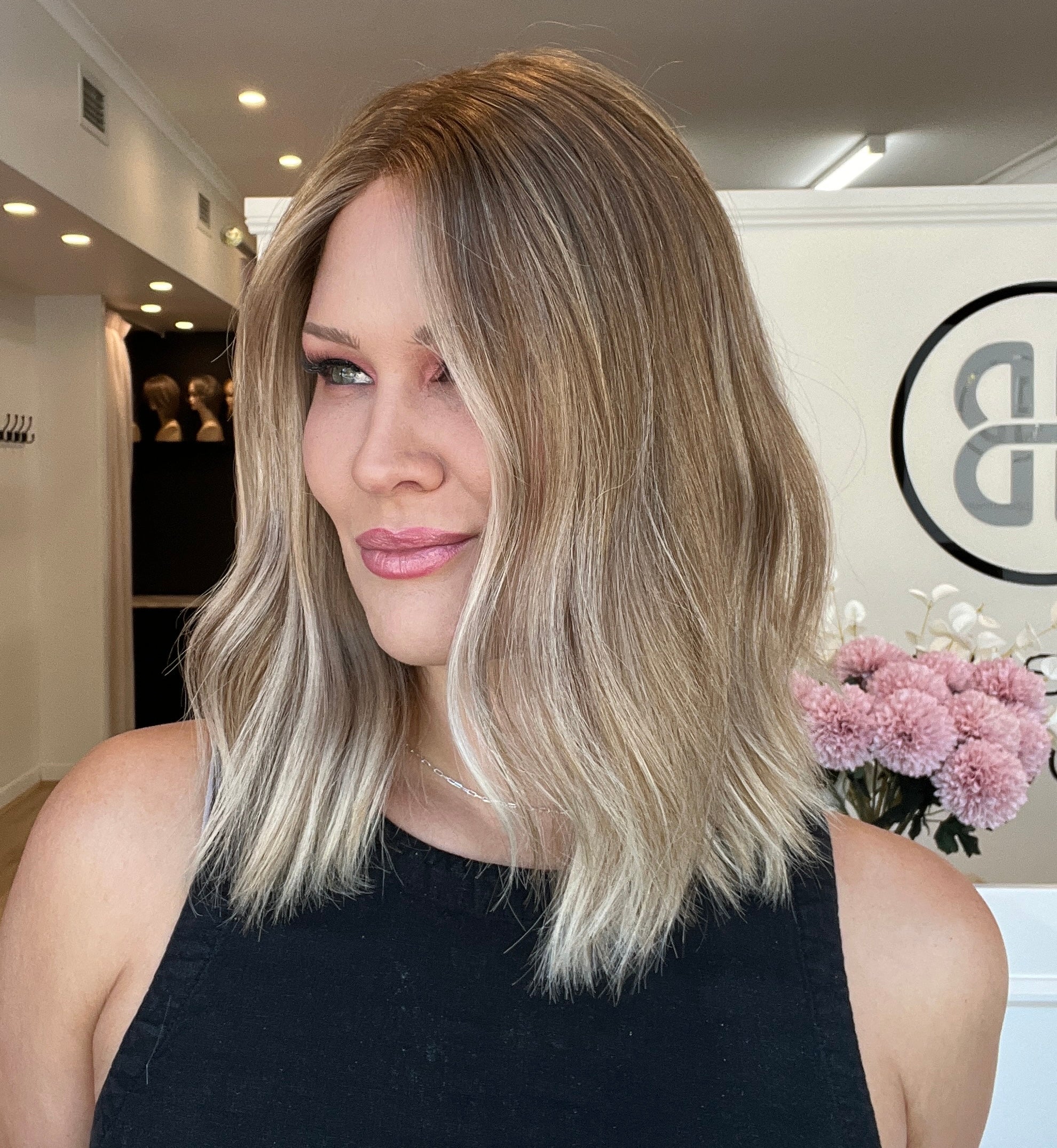 16" Platinum Lace Collection Wig - Luxury EUROPEAN Human Hair Wig - ELECTRA