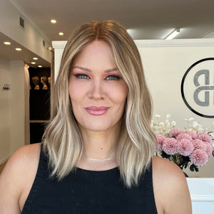 16" Platinum Lace Collection Wig - Luxury EUROPEAN Human Hair Wig - ELECTRA