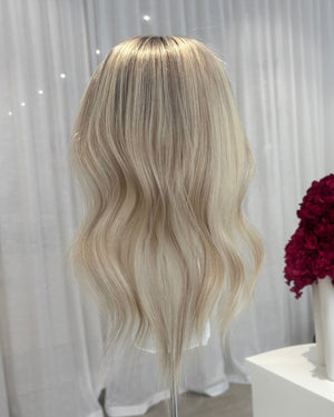 14" MINI Luxury European Human Hair Topper - FLEUR