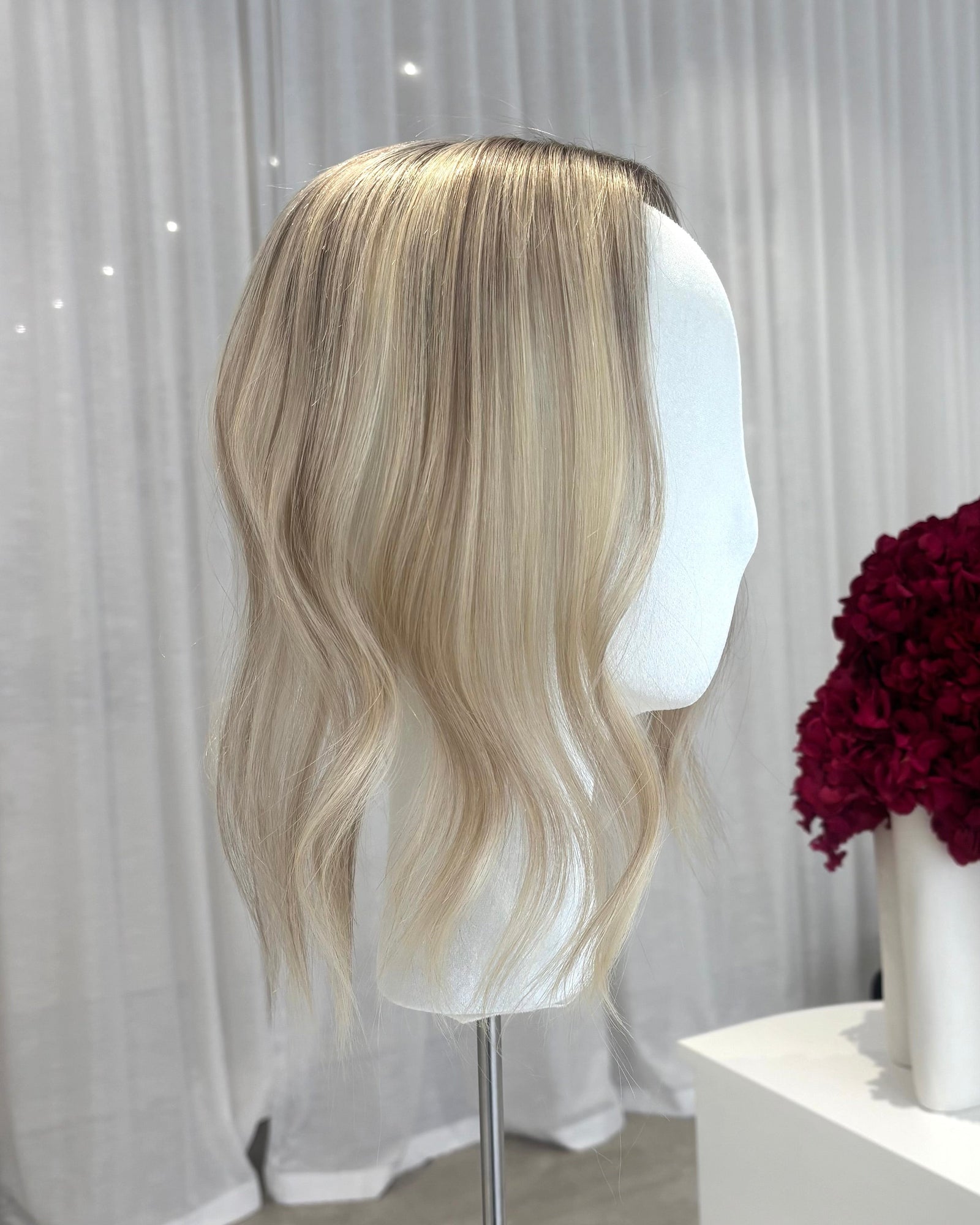 14" MINI Luxury European Human Hair Topper - FLEUR