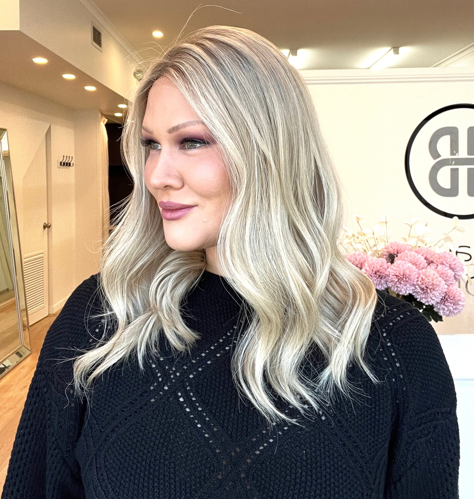 18" Premium Remy Human Hair Wig - Ultra Light Density - The FLEUR