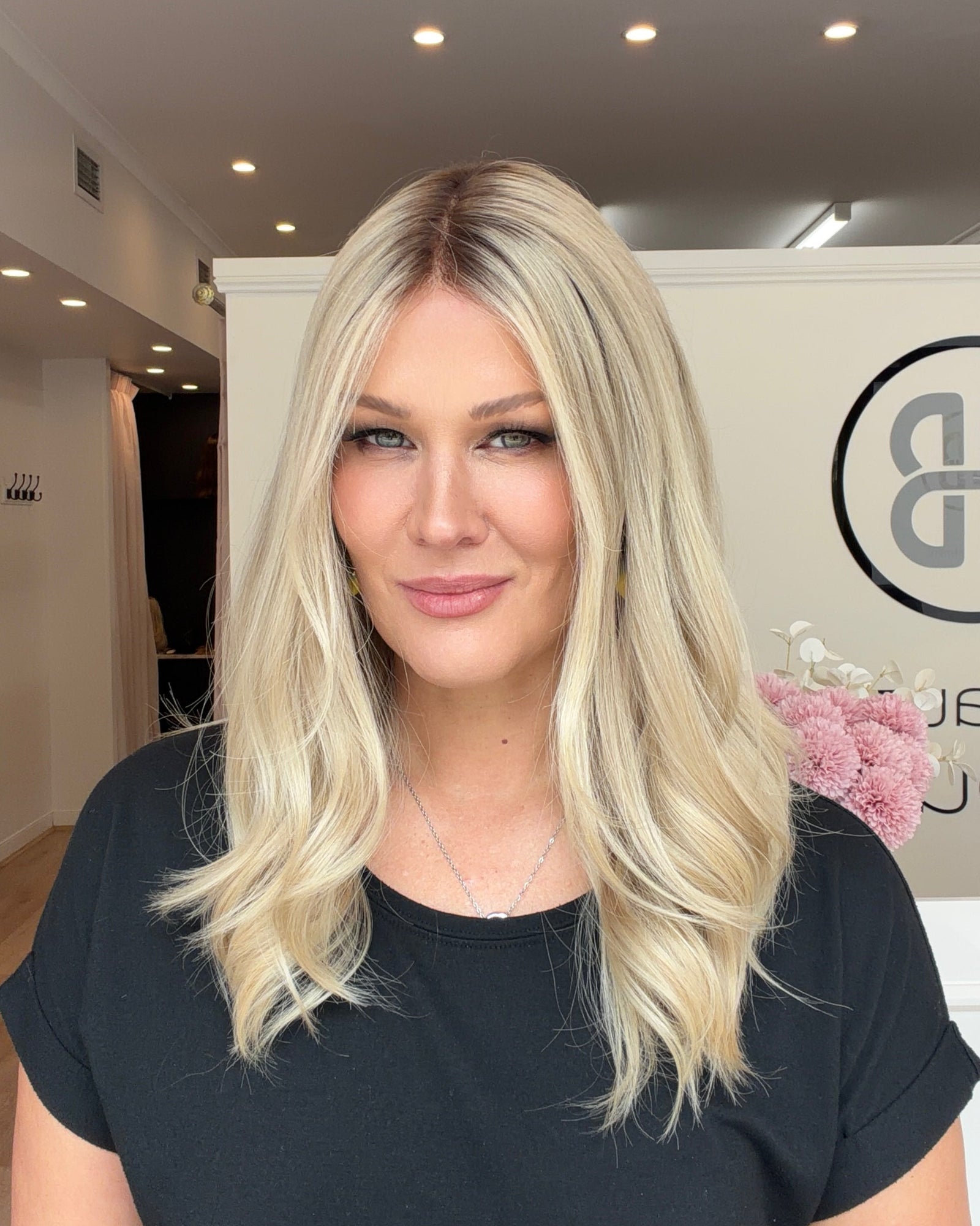 18-20" Layered Luxury European Human Hair Wig - Ultra Light Density - GOLDIE