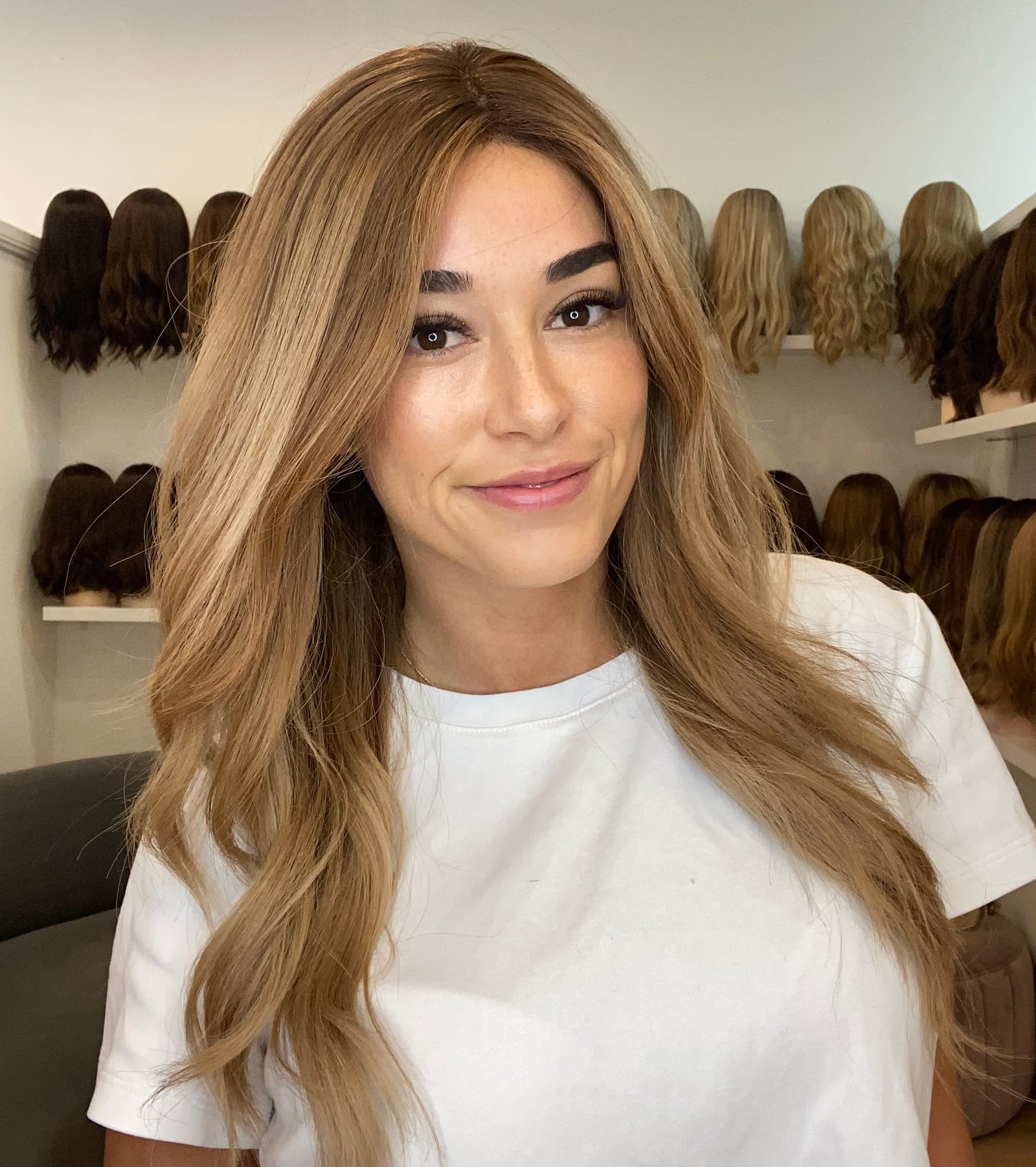 22" Premium Remy Human Hair Wig - Light Density - BRONDE