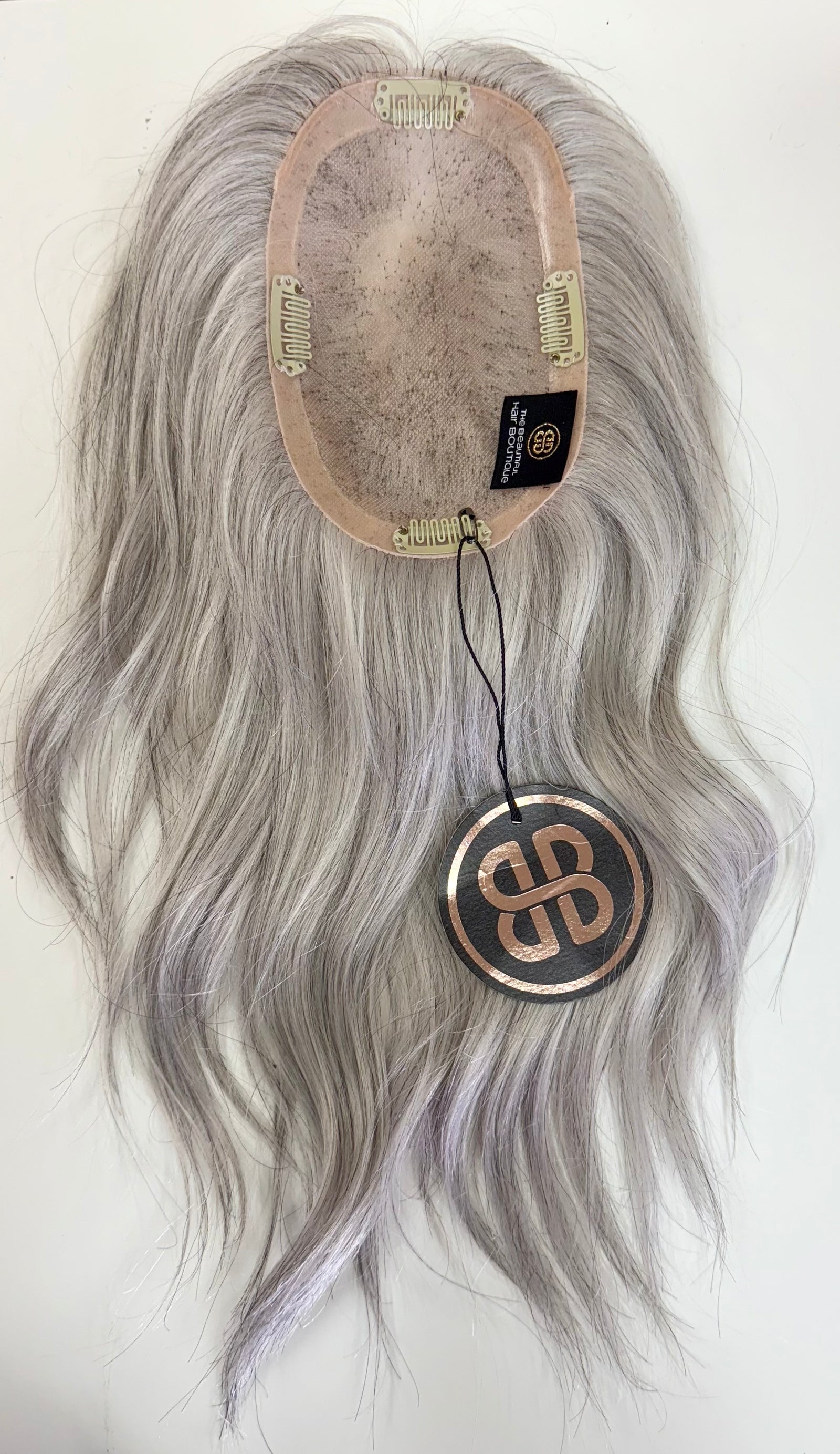 Grey Human Hair MINI Topper - 1B90