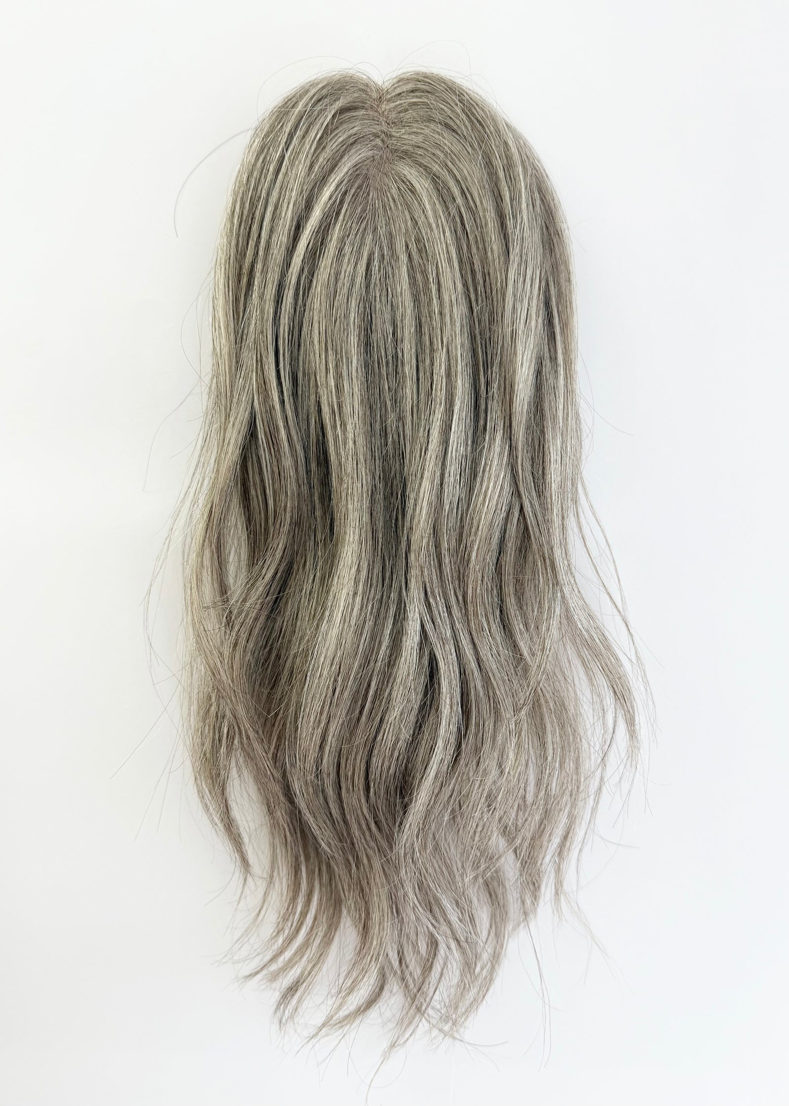Grey Human Hair MINI Topper - 670