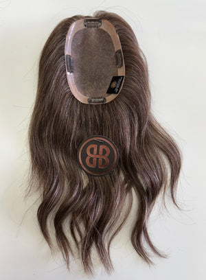 Grey Human Hair MINI Topper - 630
