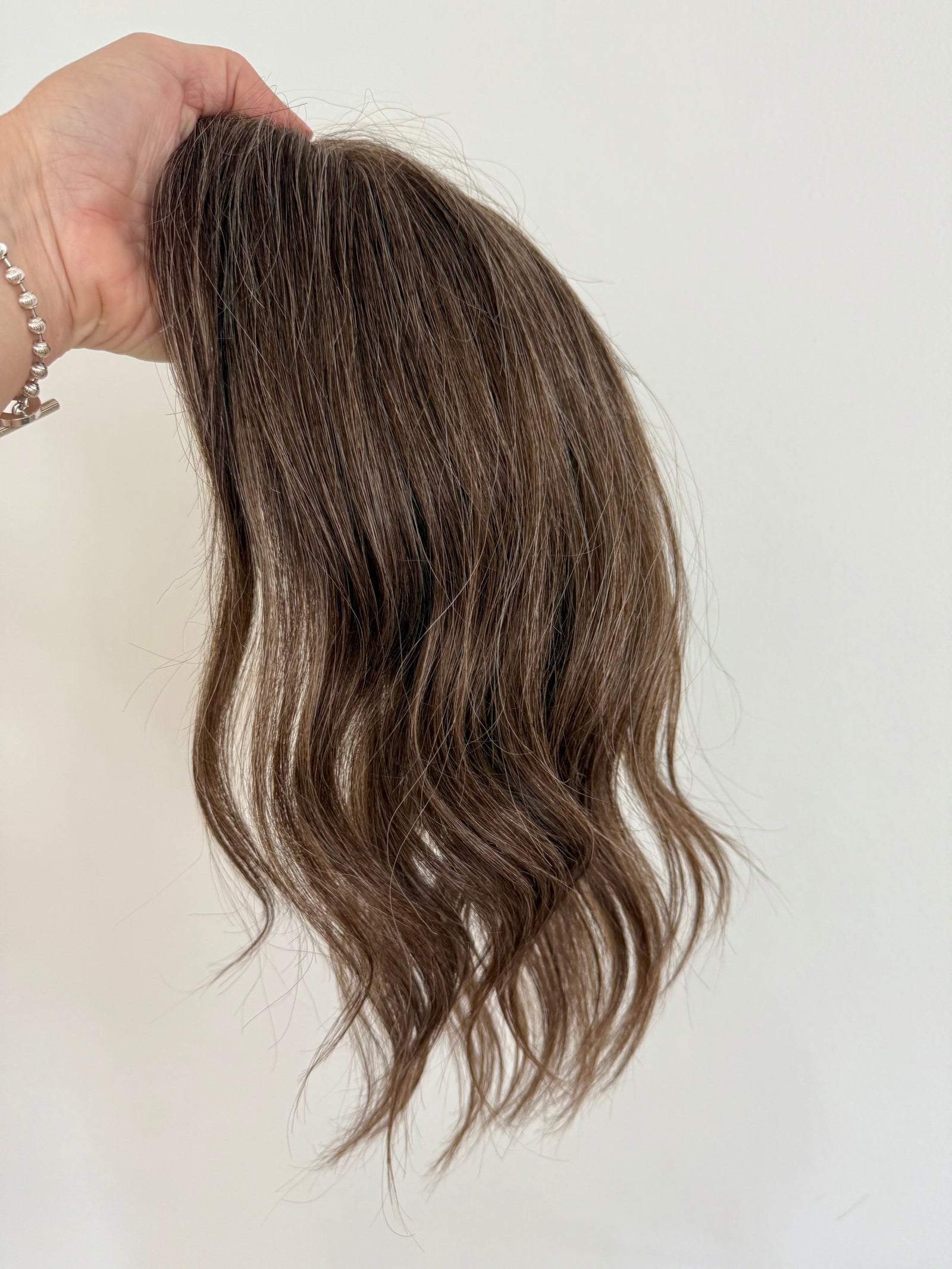 Grey Human Hair MINI Topper - 630