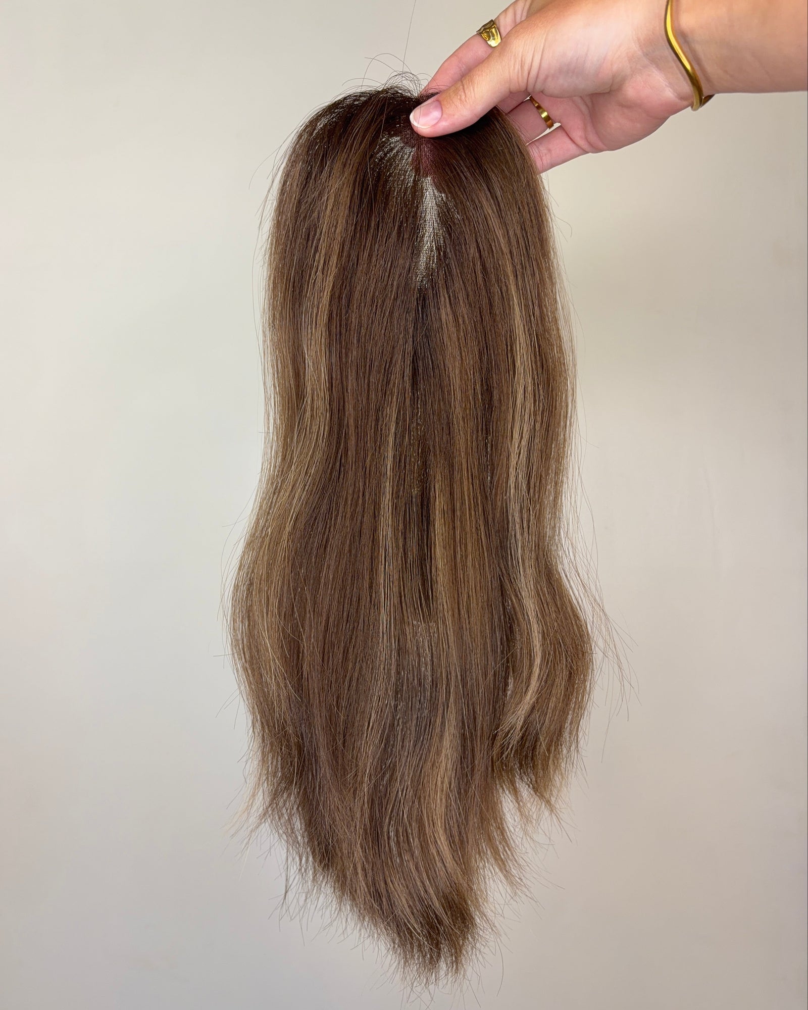 12" MICRO Premium Remy Human Hair Topper - JASPER