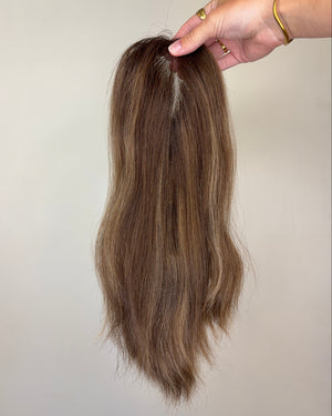 12" MICRO Premium Remy Human Hair Topper - JASPER
