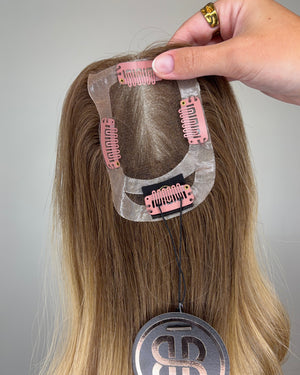 12" MICRO Premium Remy Human Hair Topper - SAPPHIRE